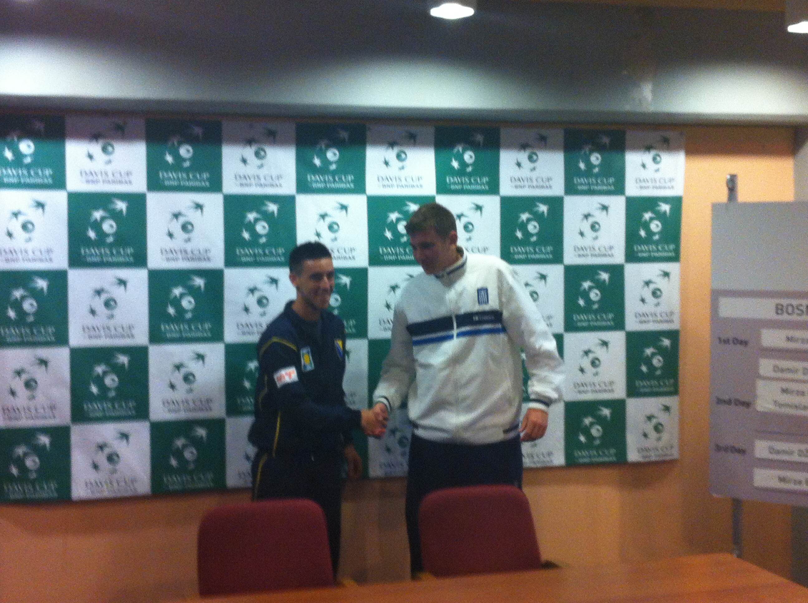 DAVIS CUP SARAJEVO  2014 izvuceni parovi